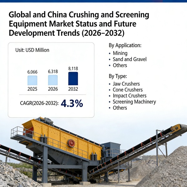 Состояние мирового и китайского рынка дробильно-сортировочного оборудования и тенденции его будущего развития (2026–2032 гг.)