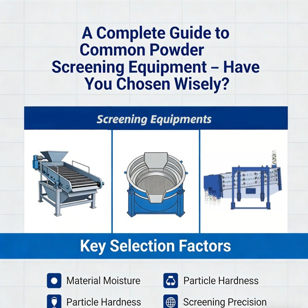 பொதுவான பவுடர் ஸ்கிரீனிங் உபகரணங்களுக்கான முழுமையான வழிகாட்டி - நீங்கள் புத்திசாலித்தனமாகத் தேர்ந்தெடுத்தீர்களா?