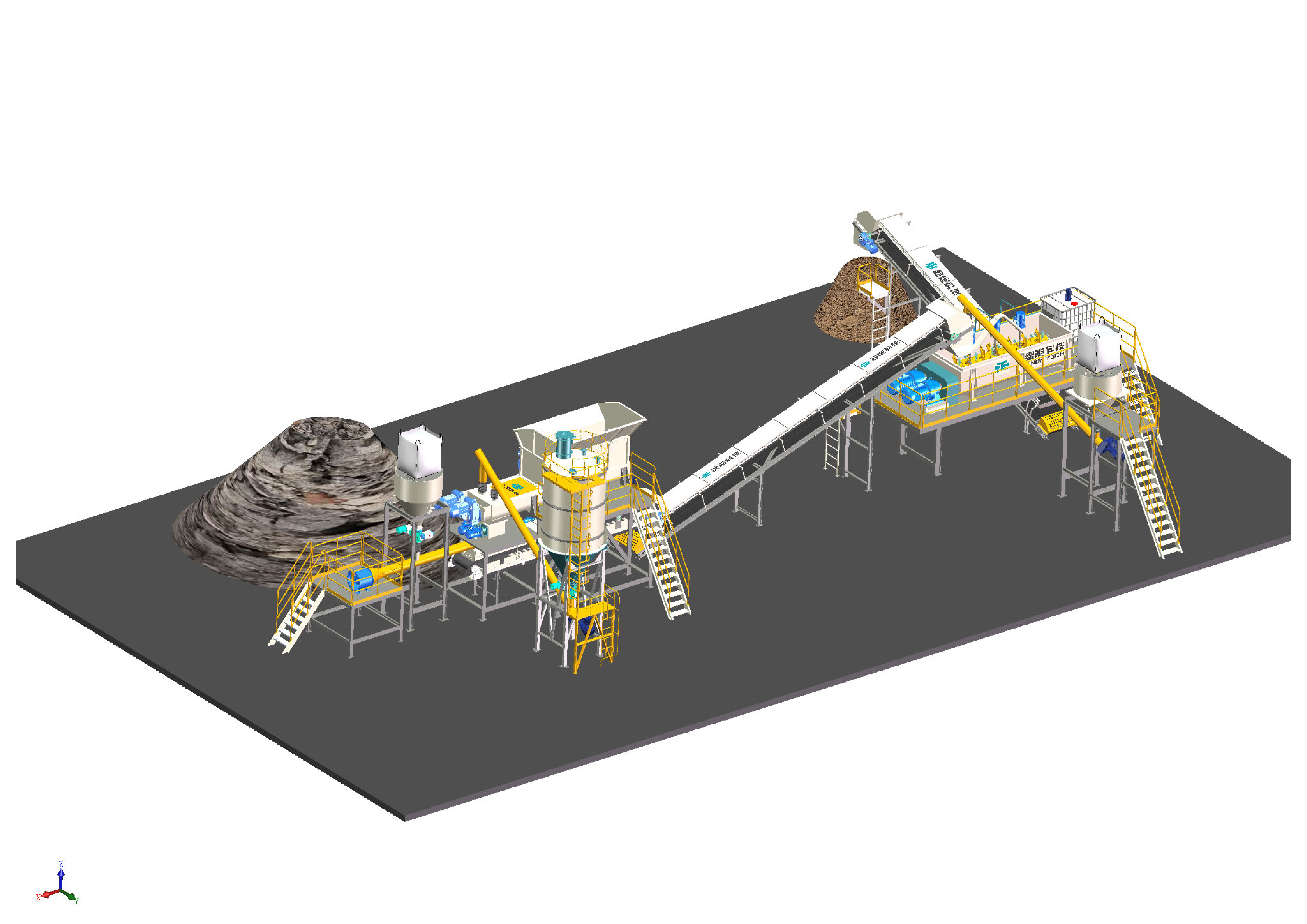 waste sludge solidification equipment