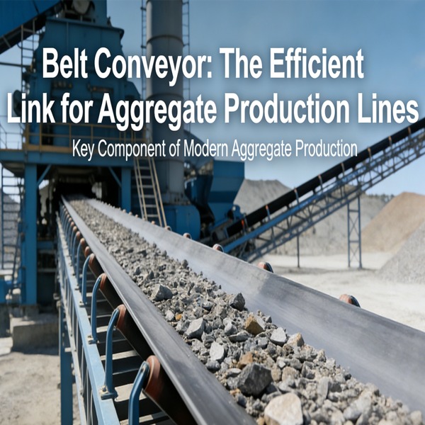 Ленточный конвейер: эффективное звено в линиях по производству заполнителей.