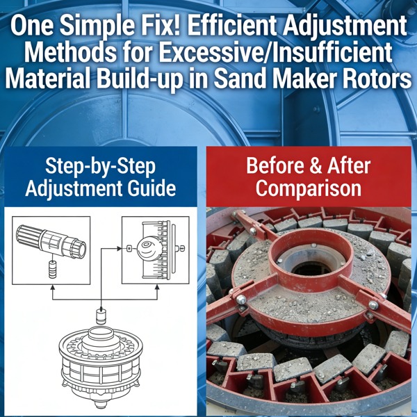 ஒரு எளிய தீர்வு! மணல் தயாரிக்கும் இயந்திரத்தின் சுழலிகளில் ஏற்படும் அதிகப்படியான/போதுமான அளவு இல்லாத பொருள் படிதலைச் சரிசெய்வதற்கான திறமையான முறைகள்.