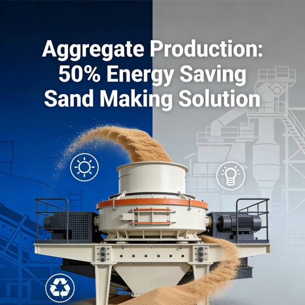 Производство заполнителей: решение для производства песка с 50% экономией энергии.
