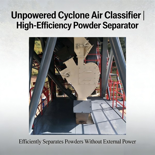 विद्युतरहित साइक्लोन एयर क्लासिफायर | उच्च दक्षता वाला पाउडर सेपरेटर