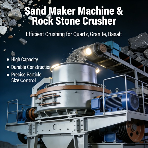 மணல் தயாரிக்கும் இயந்திரம் | குவார்ட்ஸ்/கிரானைட்/பசால்ட் பாறைகளை நொறுக்கும் இயந்திரம்