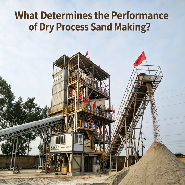 Quels sont les facteurs qui déterminent la performance du procédé de fabrication de sable à sec ?