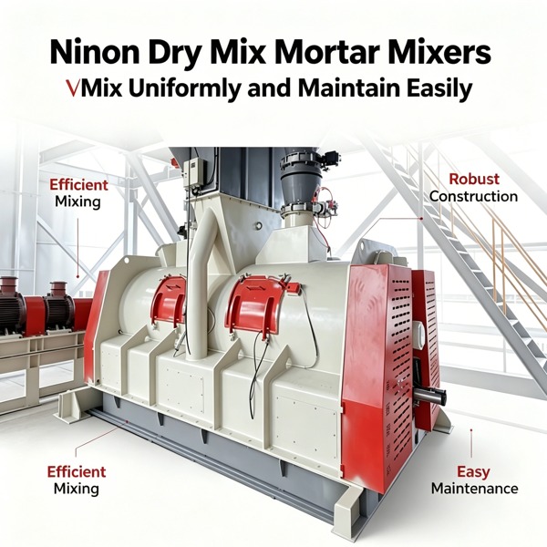 Ninon Dry Mix Mortar Mixers ▏Mix Uniformly and Maintain Easily