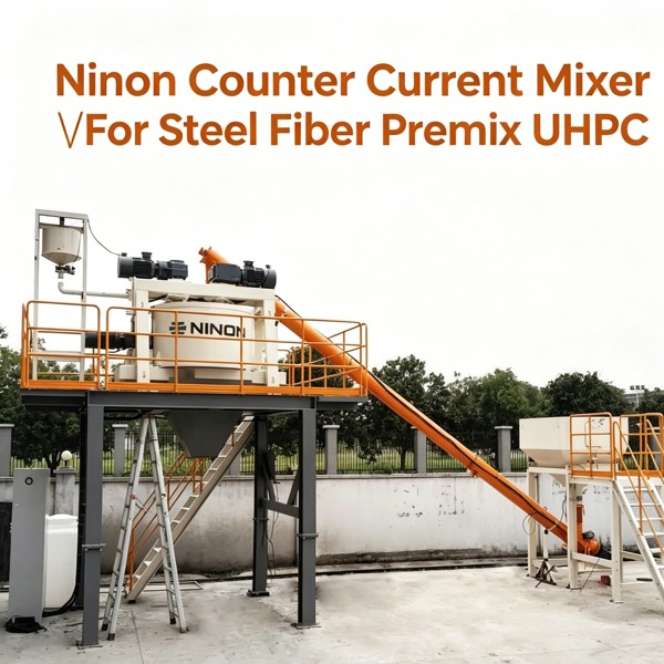 Ninon Counter Current Mixer ▏For Steel Fiber Premix UHPC