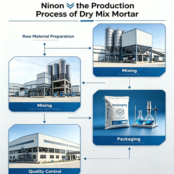 Ninon ▏Le processus de production du mortier sec