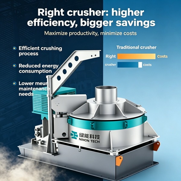 Right crusher higher efficiency bigger savings