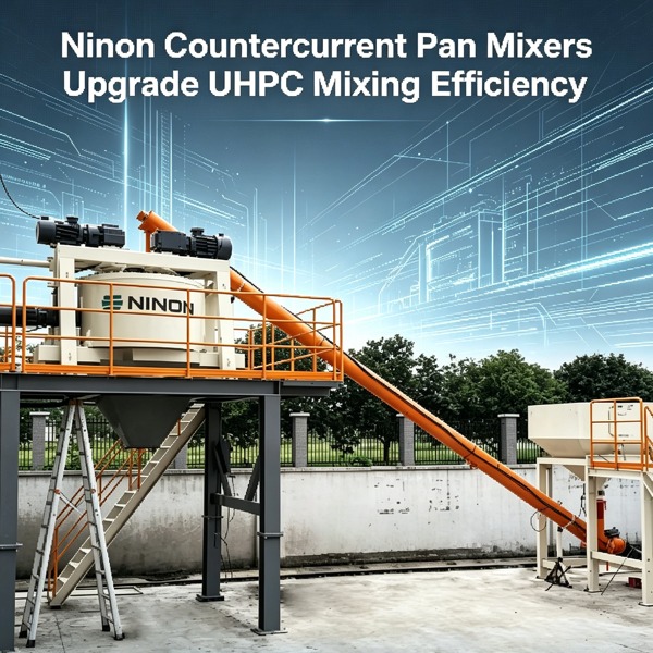 Ninon Countercurrent Pan Mixers Upgrade UHPC Mixing Efficiency