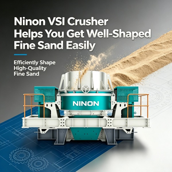 Mesin Crusher Ninon VSI Membantu Anda Mendapatkan Pasir Halus Berbentuk Baik dengan Mudah