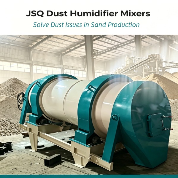 JSQ Dust Humidifier Mixers Solve Dust Issues in Sand Production