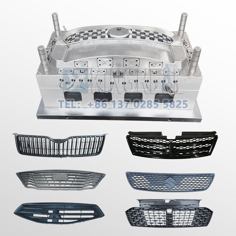 What are the steps of processing radiator grille mould?