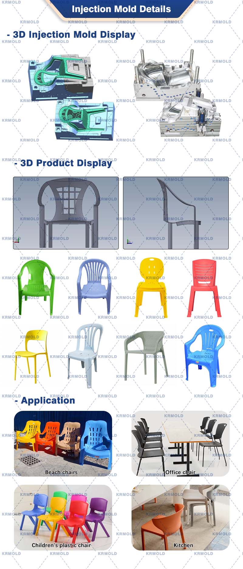 plastic chair injection mould