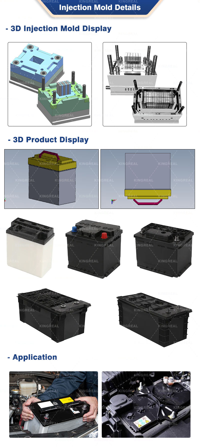 battery container injection mould