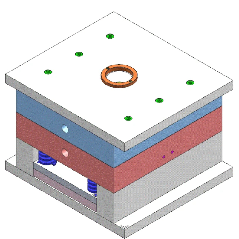 Diseño de molde de inyección para jeringas médicas desechables