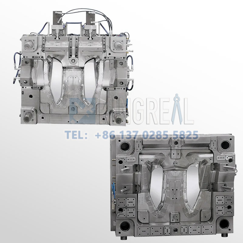 Componentes de un molde de inyección para equipos de aviación