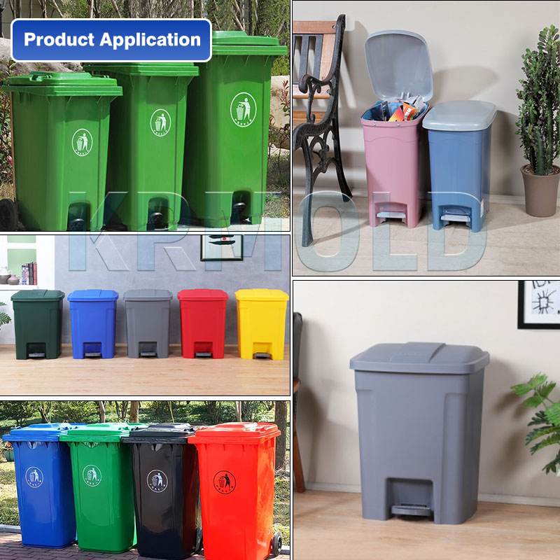 plastic trash bin injection mold