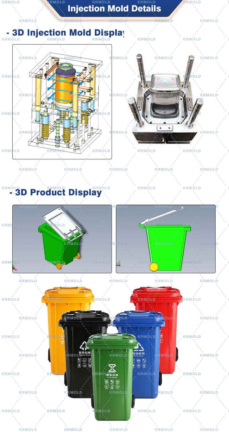 waste bin injection mold
