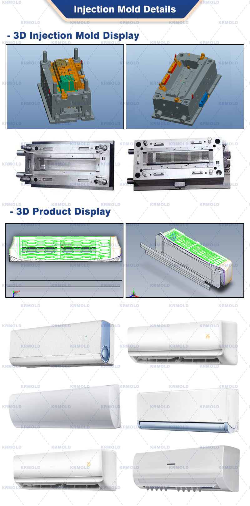 plastic air conditioner shell mould