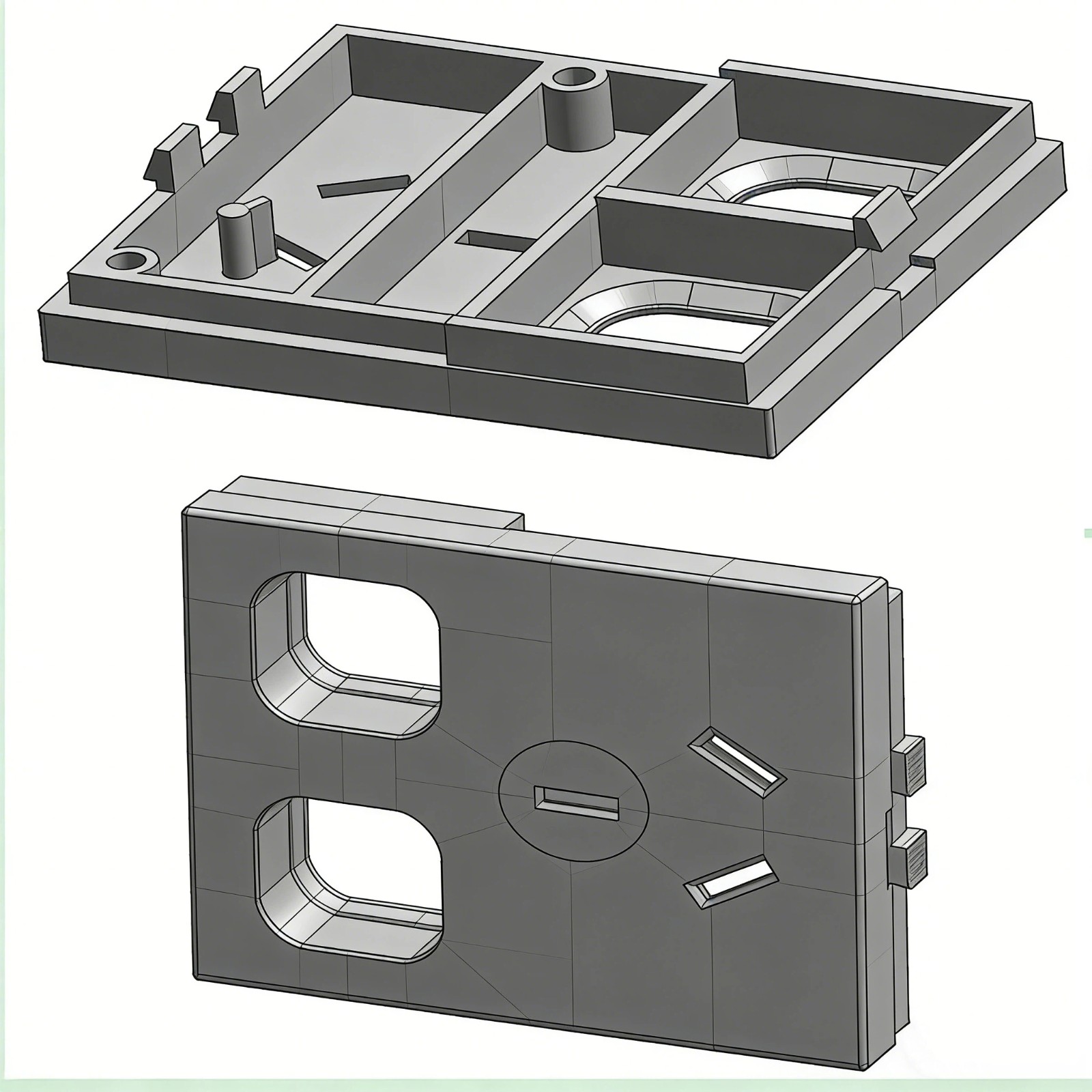 plastic plug socket injection mold