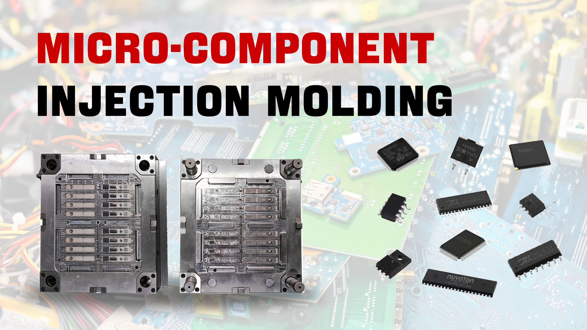 Moule d'injection micro pour composants électroniques
