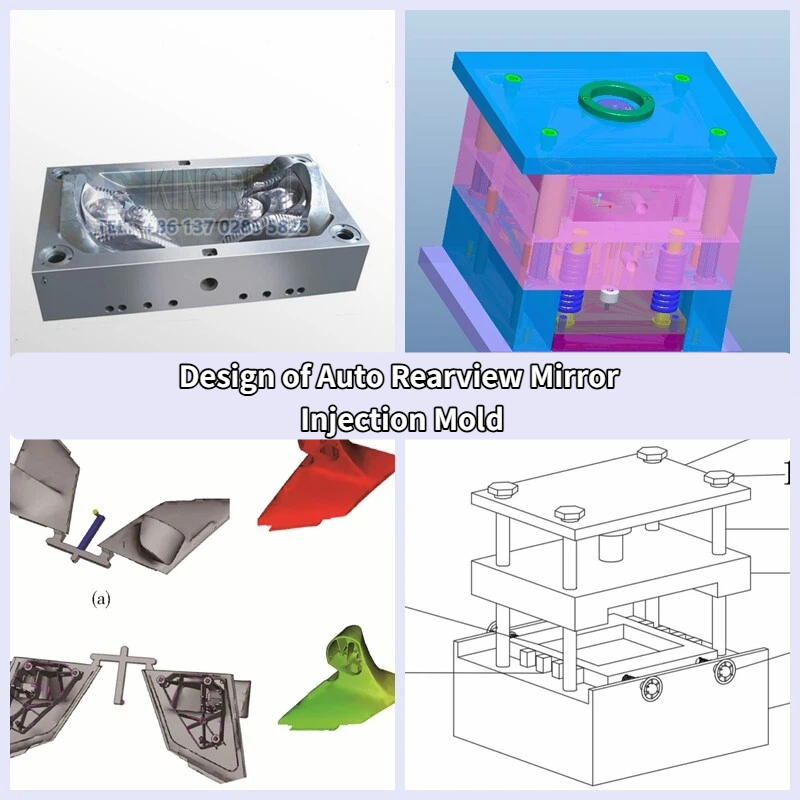 Konstruktion einer Spritzgussform für Auto-Rückspiegel