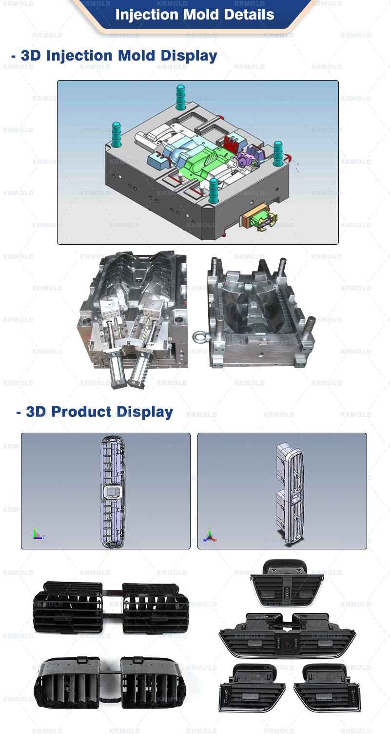 vehicle air conditioner vent outlet mould