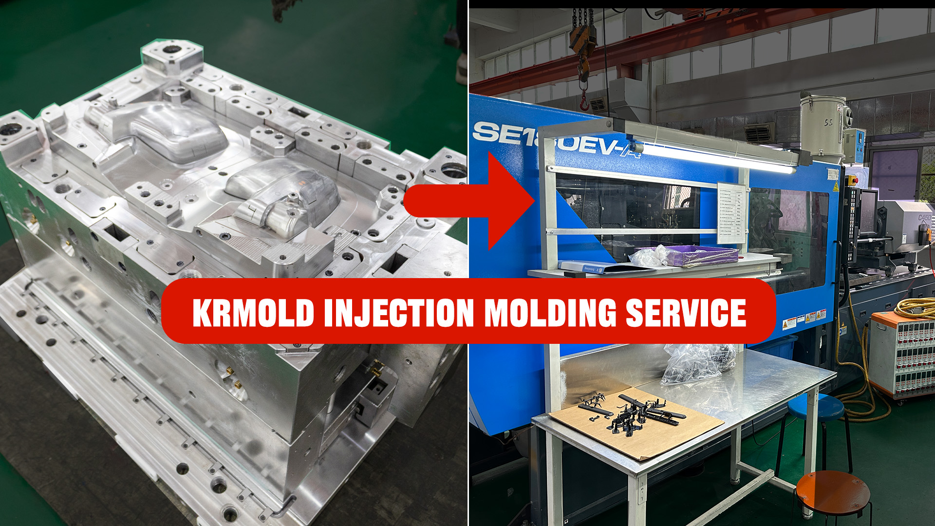 Welche Art von Dienstleistungen im Bereich Kunststoffspritzguss bietet KRMOLD an?