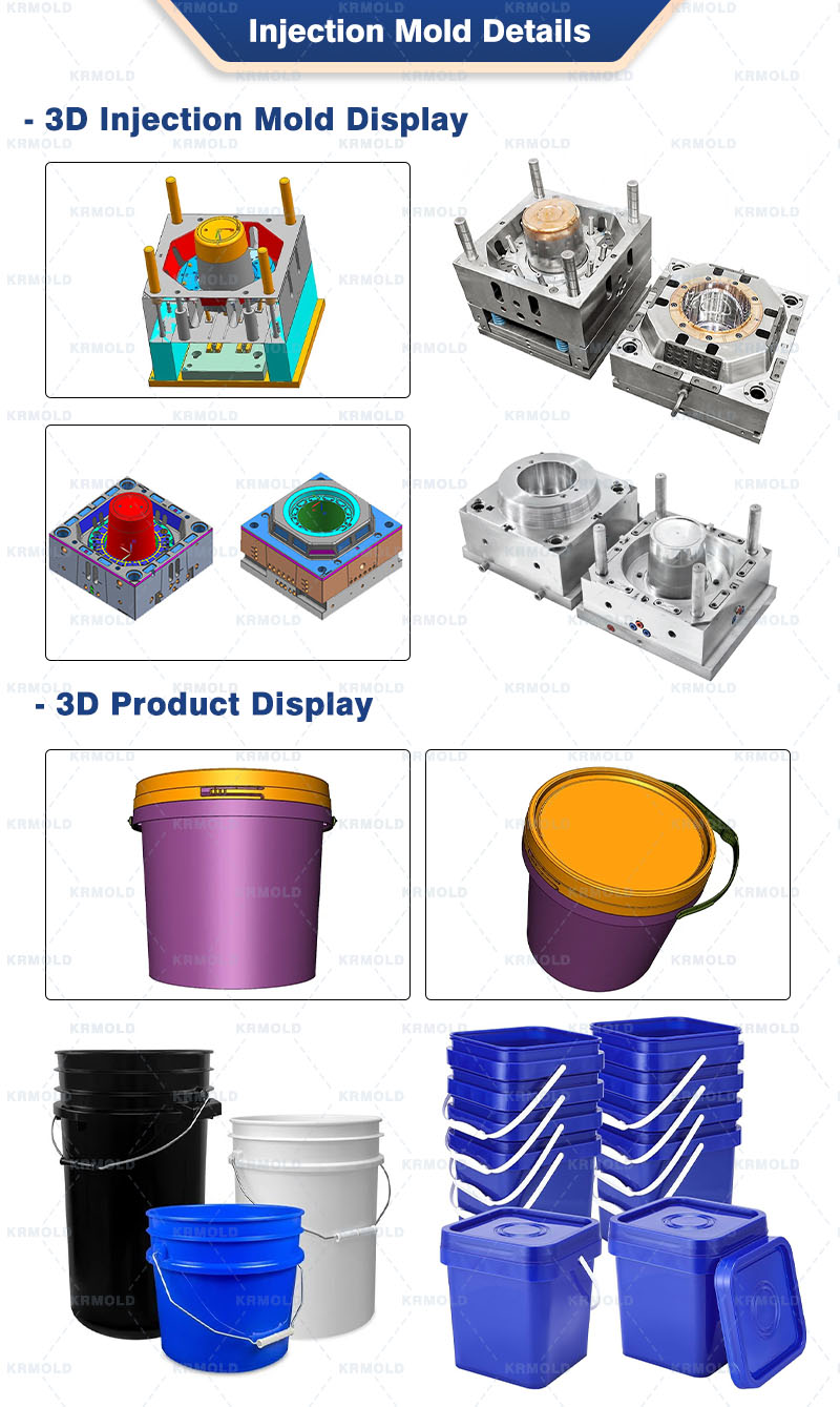 plastic pail bucket injection mold