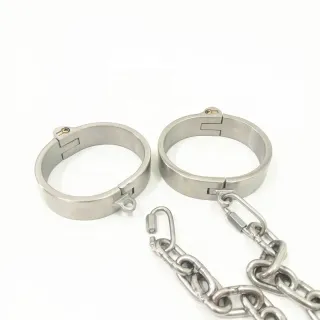Black Emperor New Style Edelstahl Halsband Handgelenk Knöchel 3-teiliges Set BDSM Fetischismus Sexspiel Erwachsenes Sexspielzeug Großhandel