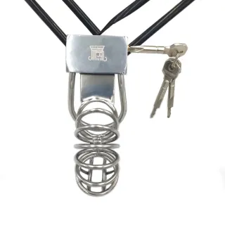 ブラックエンペラー男性貞操帯コックケージステンレススチールメタル貞操帯ストラップパンツBDSM男性ボンデージ用セックス製品