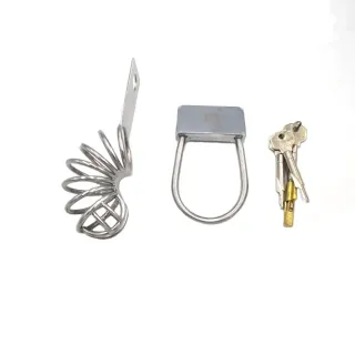 ブラックエンペラー男性貞操帯コックケージステンレススチールメタル貞操帯ストラップパンツBDSM男性ボンデージ用セックス製品