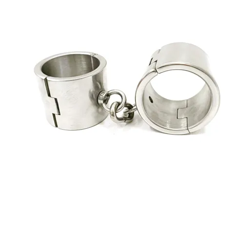 Zwarte Keizer Volwassen Seks Bondage Product Sexy Speelgoed voor Koppels Hoge Kwaliteit 6cm Roestvrijstalen Handboeien Volwassen Medische Seksspeeltjes