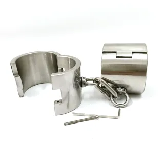 ブラックエンペラー大人のセックスボンデージ製品カップルのためのセクシーなおもちゃ高品質6cmステンレススチール手錠大人の医療用セックスおもちゃ