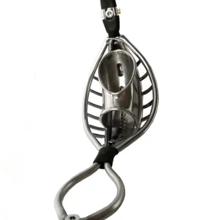 Neuer männlicher Keuschheitsgürtel aus Edelstahl SM Keuschheitsschloss Spielzeug Großhandel von Hahnkäfig Spielzeug für Erwachsene