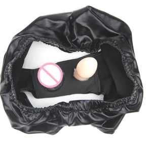 13.5CM ロングディルドブリーフ オナニー 女性用 ブラック ショーツ 下着 ブリーフ ディルド プラグ&アナルプラグ付き 大人のセックス玩具