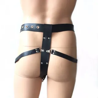 新品 男性用ペニスボンデージ拘束具 コックケージ BDSM ボンデージハーネス ディルドデバイス フェティッシュウェア