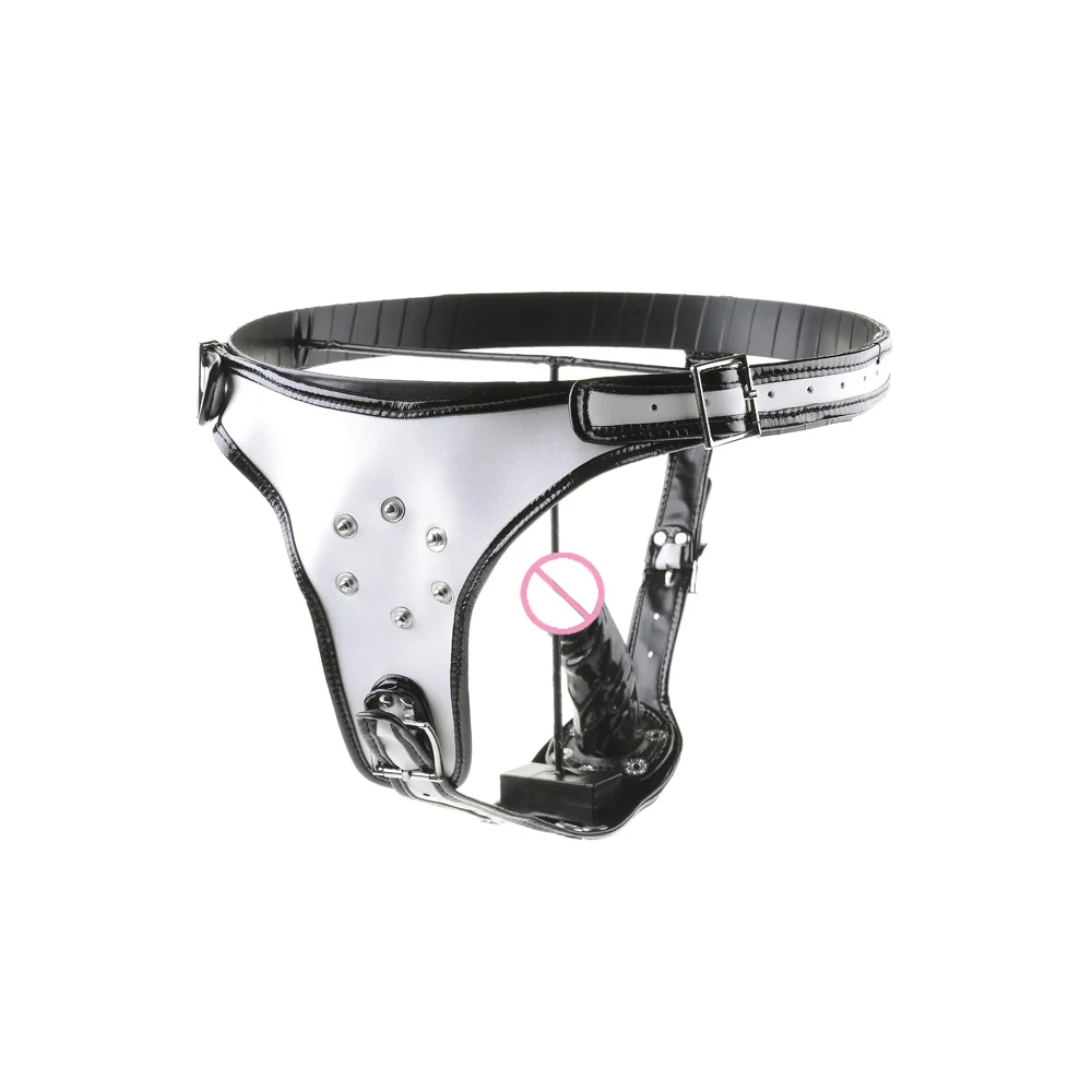 Dildo Pants Damen Gay Keuschheitsgürtel Trägerloser Strap-on Dildo Harness Lesben Strapon Sexspielzeug für Frauen Männer Leder Unterhose