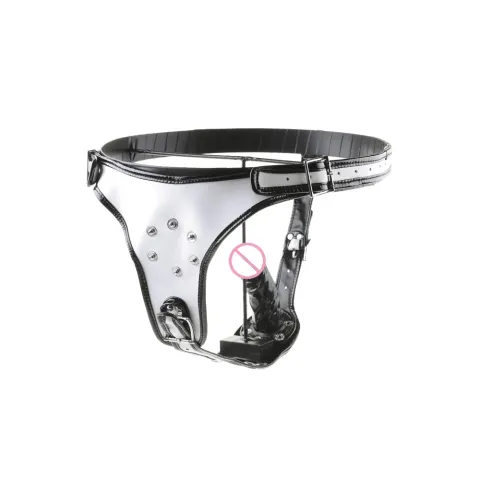 Dildo Pants Damen Gay Keuschheitsgürtel Trägerloser Strap-on Dildo Harness Lesben Strapon Sexspielzeug für Frauen Männer Leder Unterhose