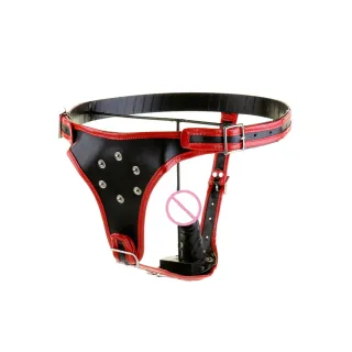 Dildo Pants Damen Gay Keuschheitsgürtel Trägerloser Strap-on Dildo Harness Lesben Strapon Sexspielzeug für Frauen Männer Leder Unterhose