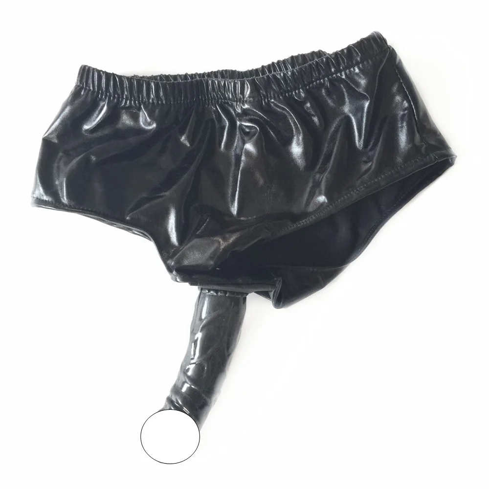 Black Emperor SM Coated Underwear, Silicone Vaginal Plug