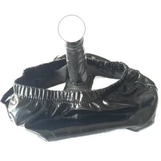 Black Emperor SM Coated Underwear, Silicone Vaginal Plug