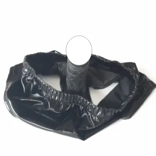 Black Emperor SM Coated Underwear, Silicone Vaginal Plug