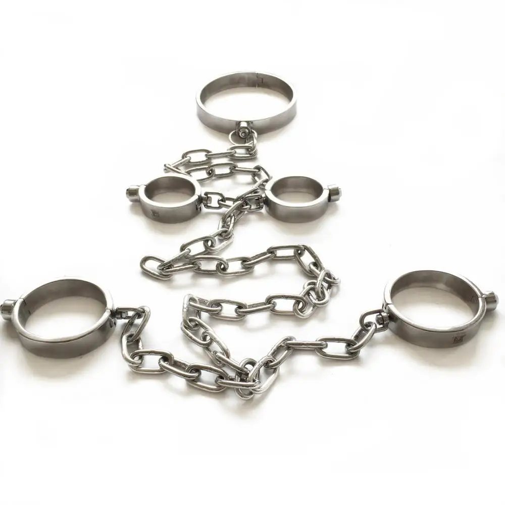 Black Emperor SM Edelstahl Halsband Handgelenk Knöchel Sex Spielzeug für Erwachsene Paar Spielzeug Großhandel