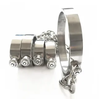 Black Emperor SM Edelstahl Halsband Handgelenk Knöchel Sex Spielzeug für Erwachsene Paar Spielzeug Großhandel