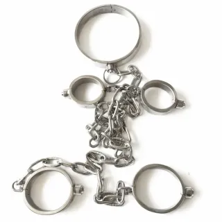 Black Emperor SM Edelstahl Halsband Handgelenk Knöchel Sex Spielzeug für Erwachsene Paar Spielzeug Großhandel