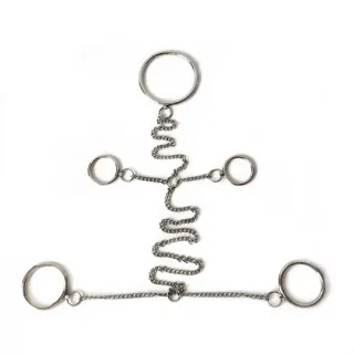 Edelstahl-Metall-Bondage-Set Hand- und Fußfesseln Halsband Sklave BDSM Fetisch Handschellen Sexspiele Spielzeug für Erwachsene Fesseln