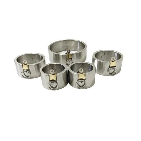 Black Emperor Manufacturer 5cm Height Adult Alternative Sex Toys Portable 304 Stainless Steel Bolt Lock Handcuffs and Ankles