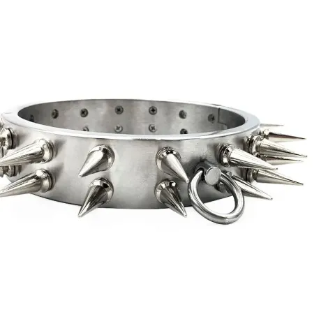 Fetisj Erotische BDSM Seks Volwassen Spelletjes Speelgoed Slaaf Bondage Halsband Metalen Ring Halsband voor Vrouwen & Mannen Groothandel in Volwassen Speelgoed